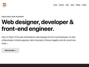 Screenshot of https://www.ryangittings.co.uk