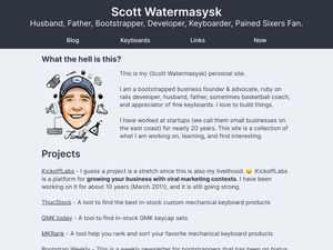 Screenshot of https://scottw.com/