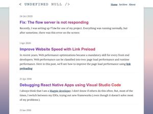Screenshot of https://www.undefinednull.com/