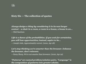 Screenshot of https://sixtysix.frontendweekly.tokyo/