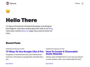 Screenshot of https://spruce.com.ng/