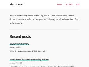 Screenshot of https://www.star-shaped.org/