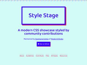 Screenshot of https://stylestage.dev/