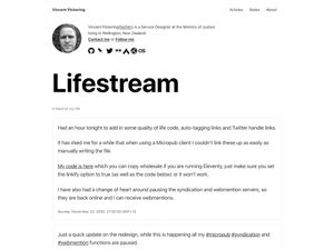 Screenshot of https://vincentp.me
