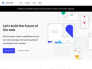 Screenshot of https://web.dev/