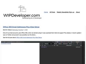 Screenshot of https://wipdeveloper.com/