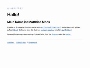 Screenshot of https://www.yellowled.de