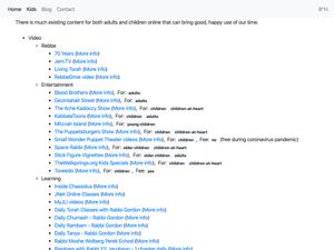 Screenshot of https://yiddishkeit.info