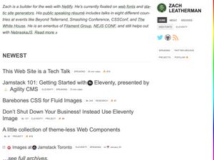 Screenshot of https://www.zachleat.com/